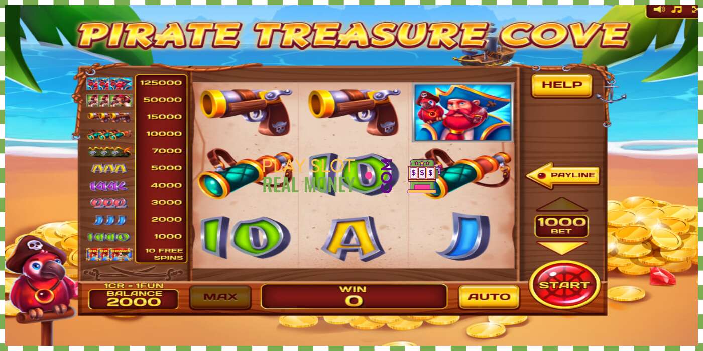 Слот Pirate Treasure Cove 3x3 на реальные деньги, картинка - 3