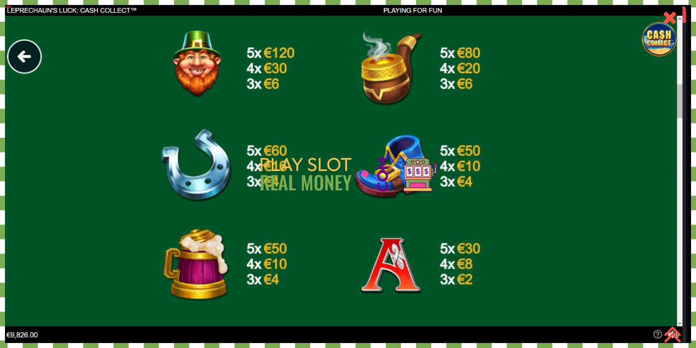 Ranura Leprechauns Luck Cash Collect Megaways PowerPlay Jackpot per diners reals, imatge - 5