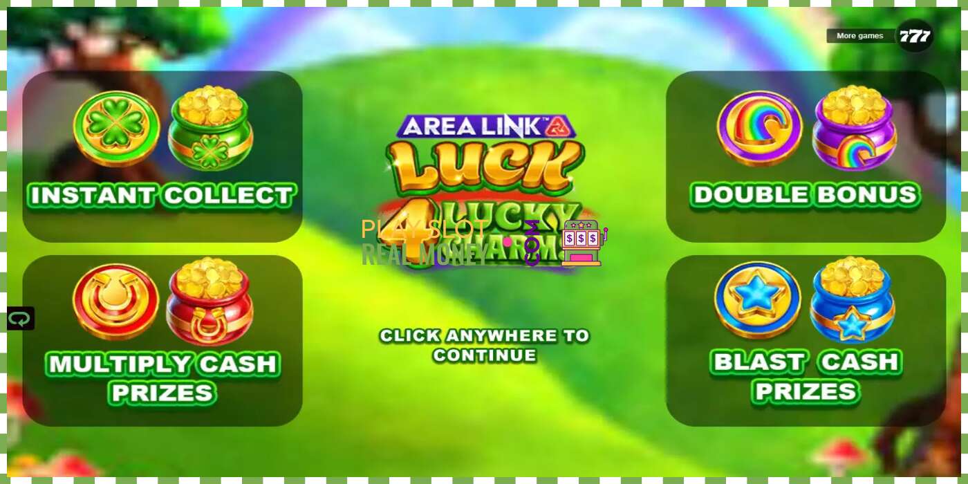 Слот Area Link Luck 4 Lucky Charms на реальные деньги, картинка - 1