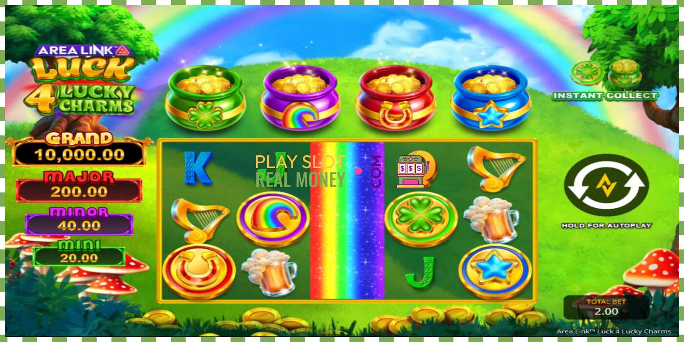 Слот Area Link Luck 4 Lucky Charms на реальные деньги, картинка - 2