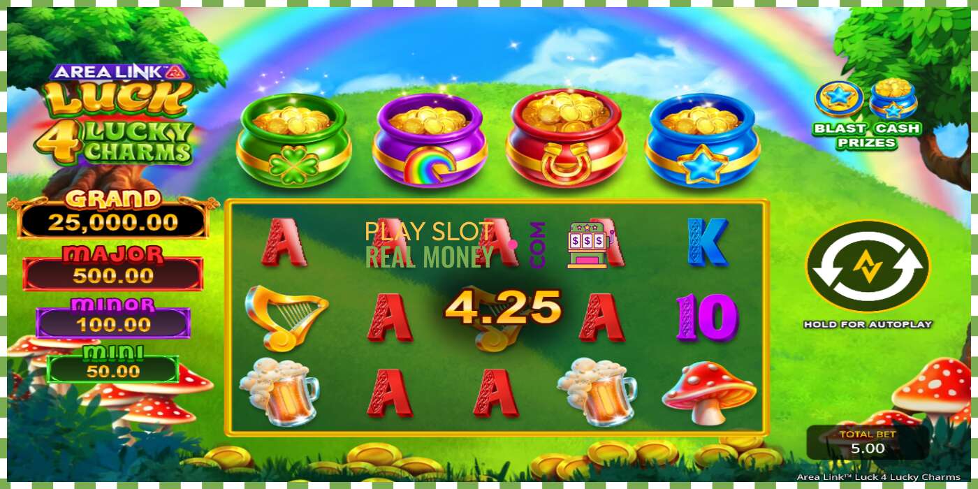 Слот Area Link Luck 4 Lucky Charms на реальные деньги, картинка - 3