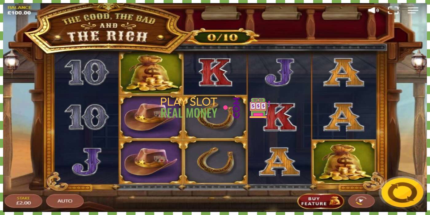 Slots The Good The Bad and The Rich par īstu naudu, bilde - 1