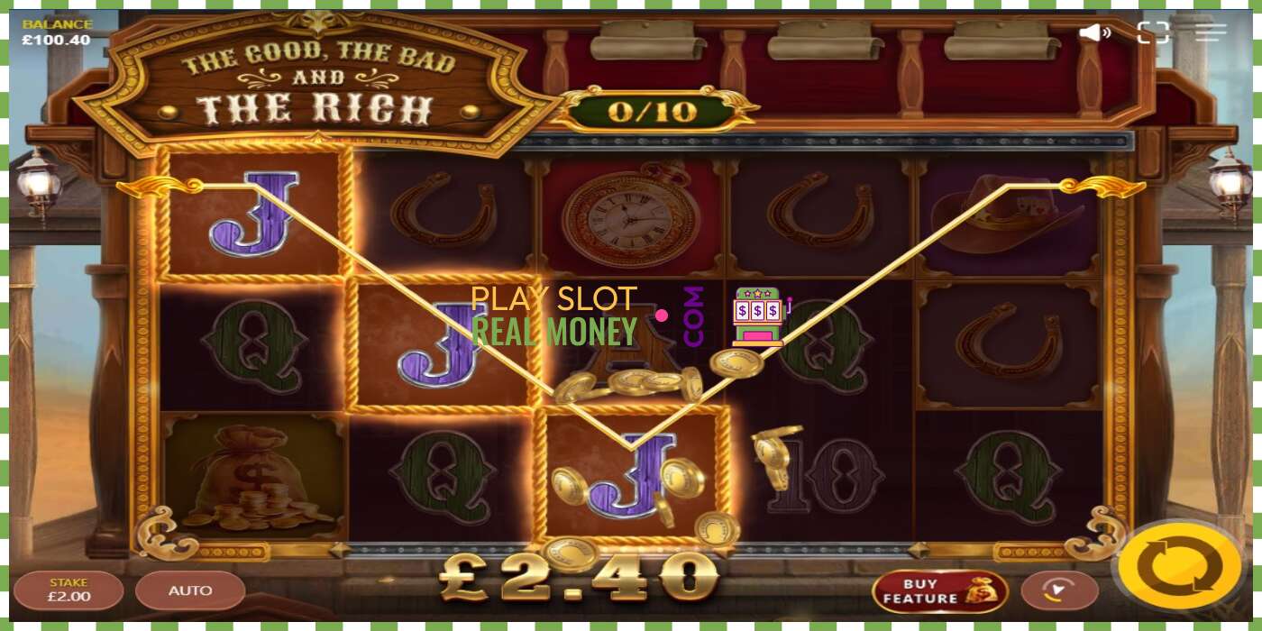 Slots The Good The Bad and The Rich par īstu naudu, bilde - 2