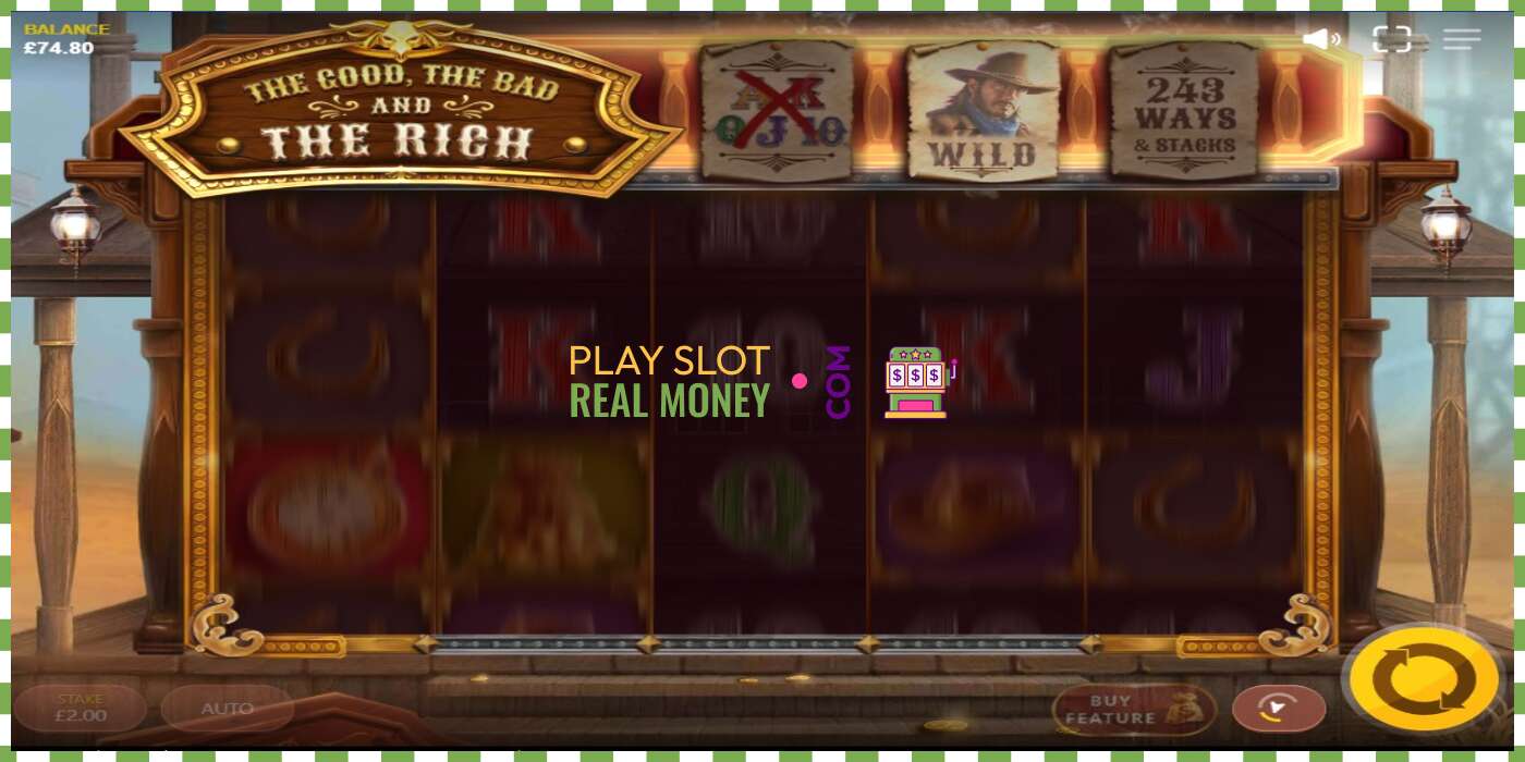 Slots The Good The Bad and The Rich par īstu naudu, bilde - 4