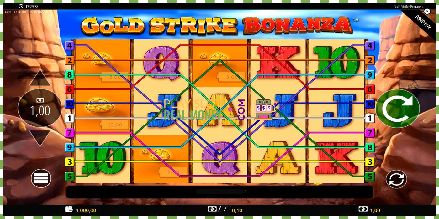 Sleuf Gold Strike Bonanza voor echt geld, foto - 1