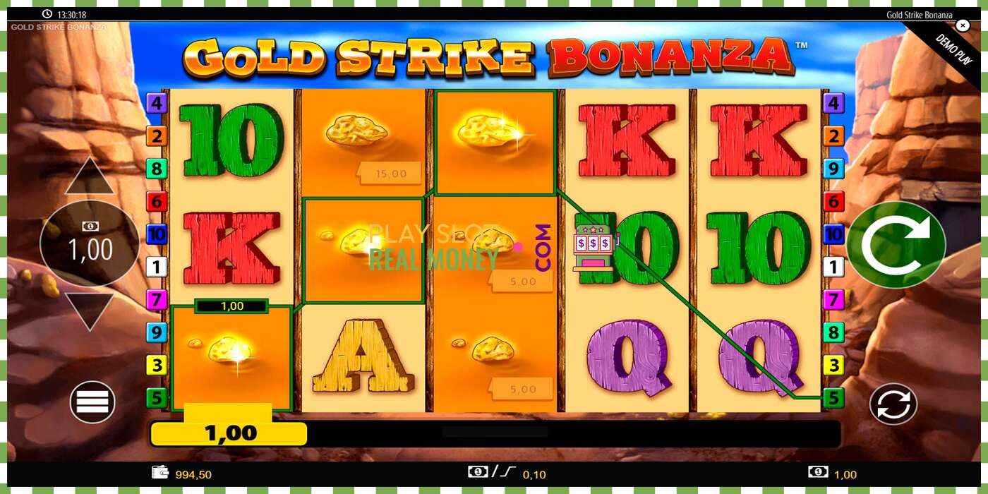 Sleuf Gold Strike Bonanza voor echt geld, foto - 3