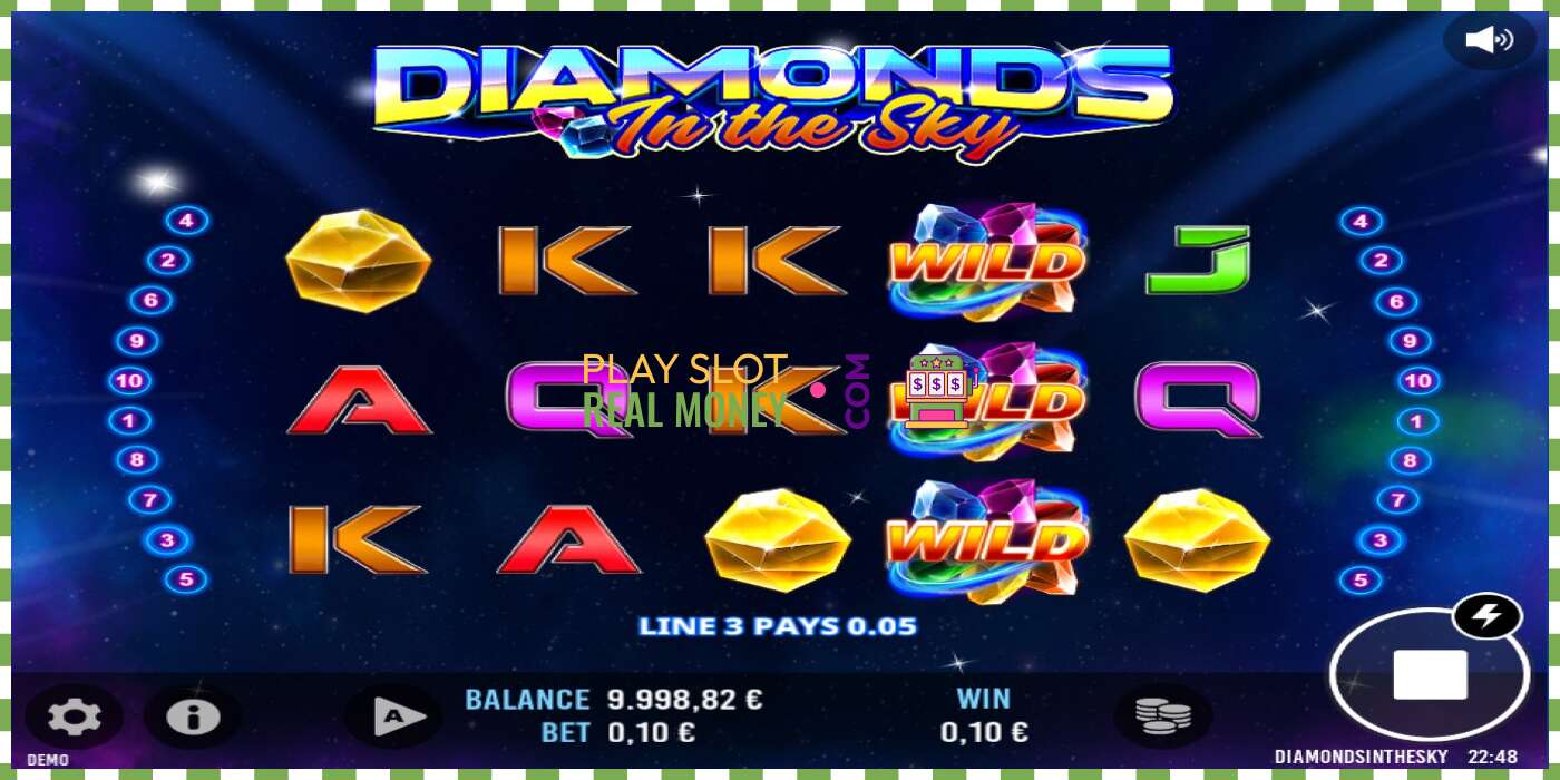 Слот Diamonds In The Sky на реальные деньги, картинка - 3