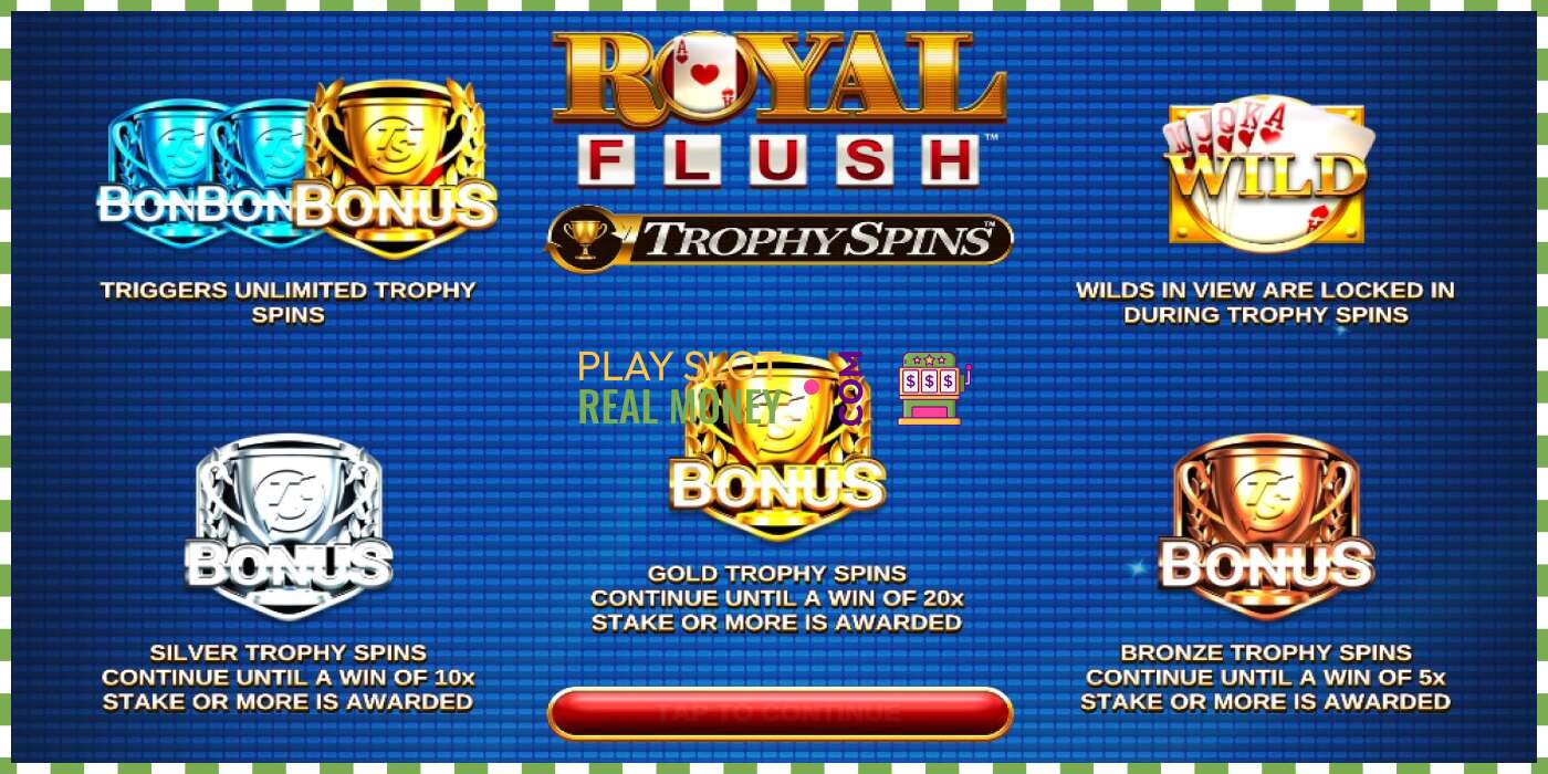 Слот Royal Flush Trophy Spins на реальные деньги, картинка - 3