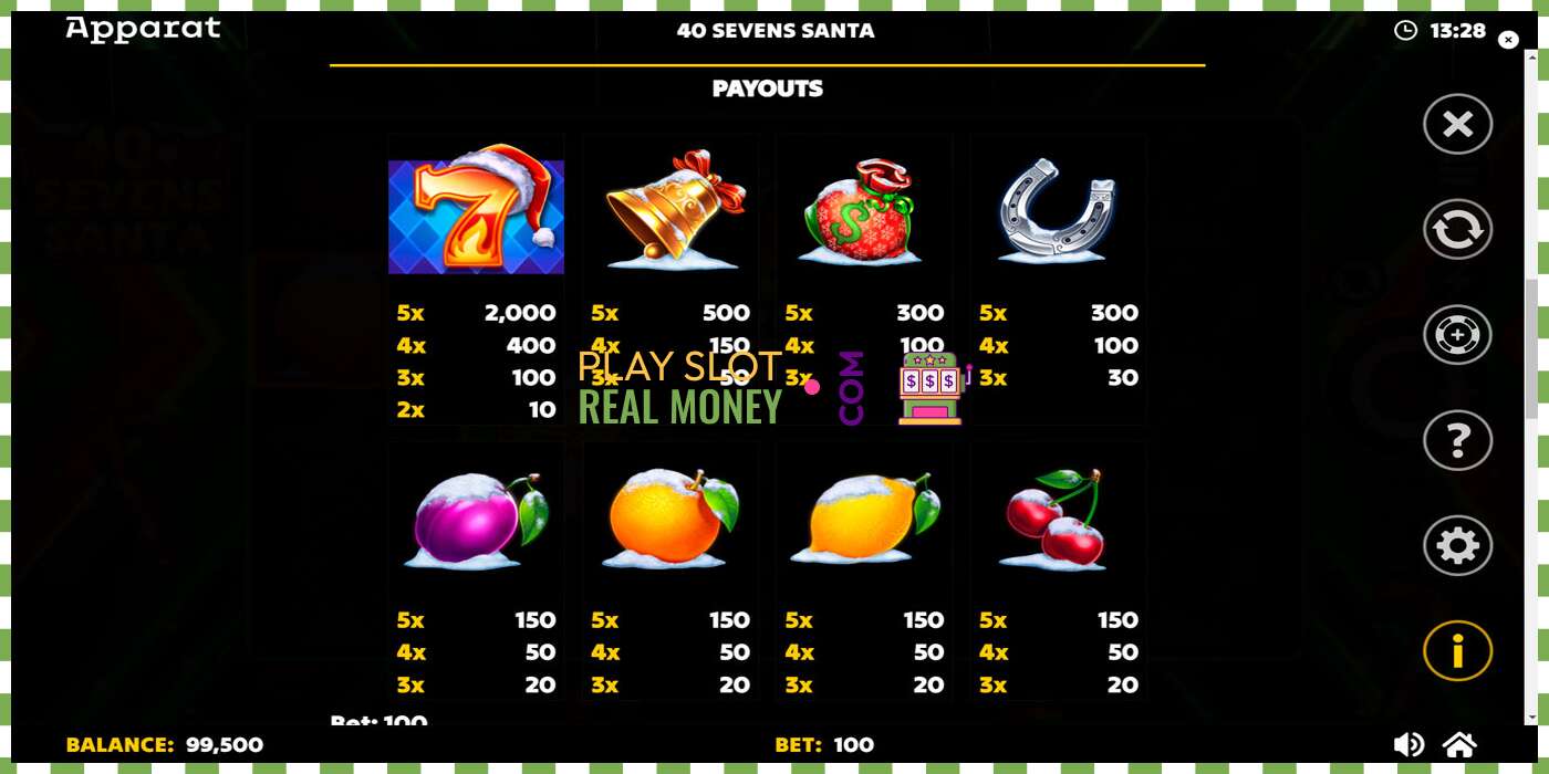 Slot 40 Sevens Santa za skutočné peniaze, obrázok - 6