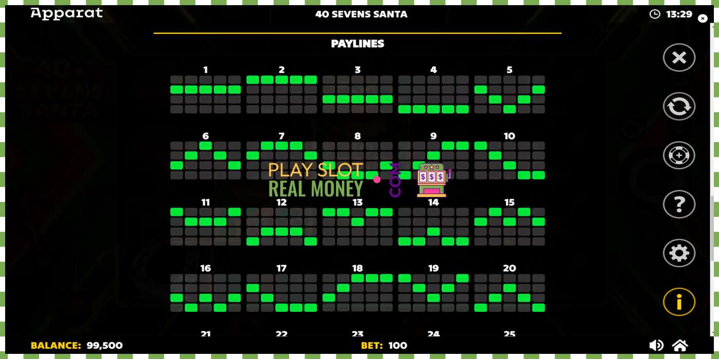 Slot 40 Sevens Santa za skutočné peniaze, obrázok - 7