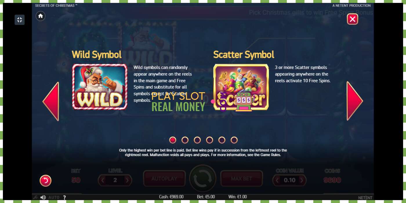 Slots Secrets of Christmas par īstu naudu, bilde - 5