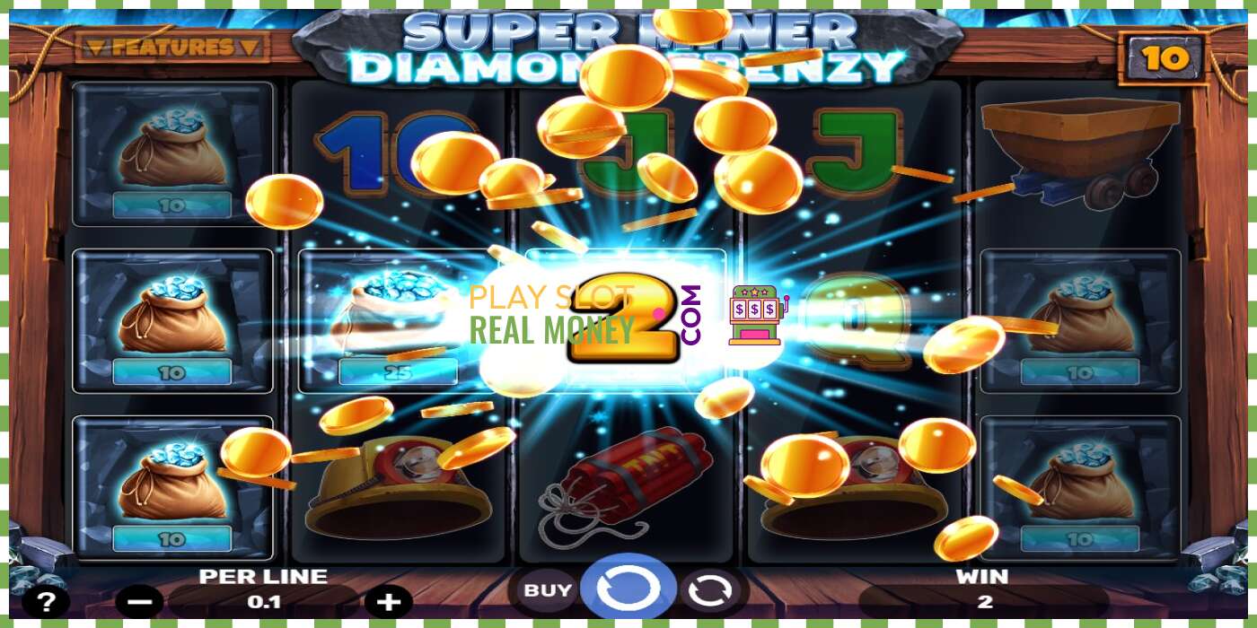 Spår Super Miner - Diamond Frenzy för riktiga pengar, bild - 3