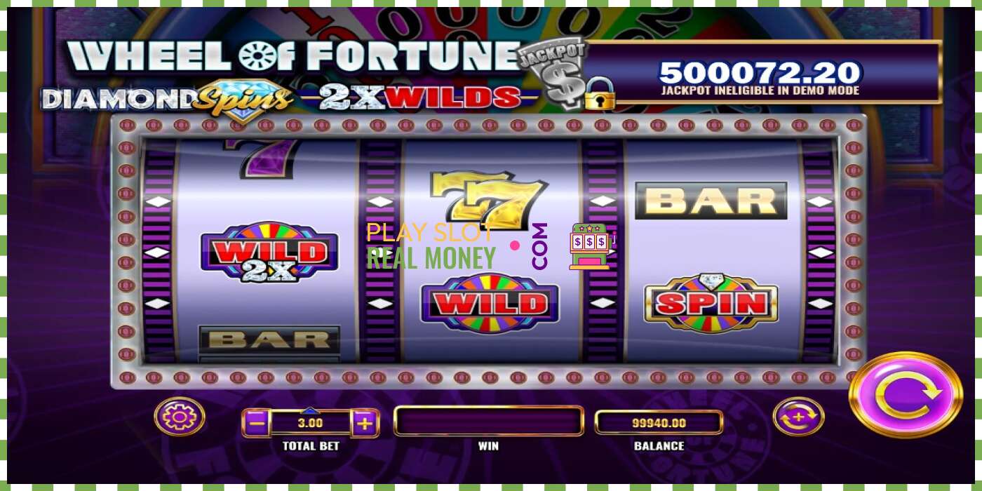 Слот Wheel of Fortune Diamond Spins 2x Wilds на реальные деньги, картинка - 3