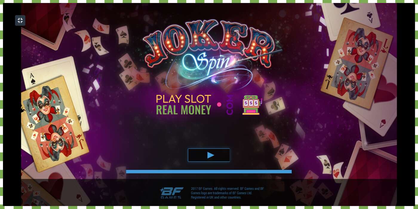 Slot Joker Spin for real money, picture - 1