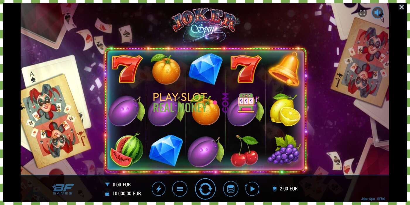 Slot Joker Spin for real money, picture - 2