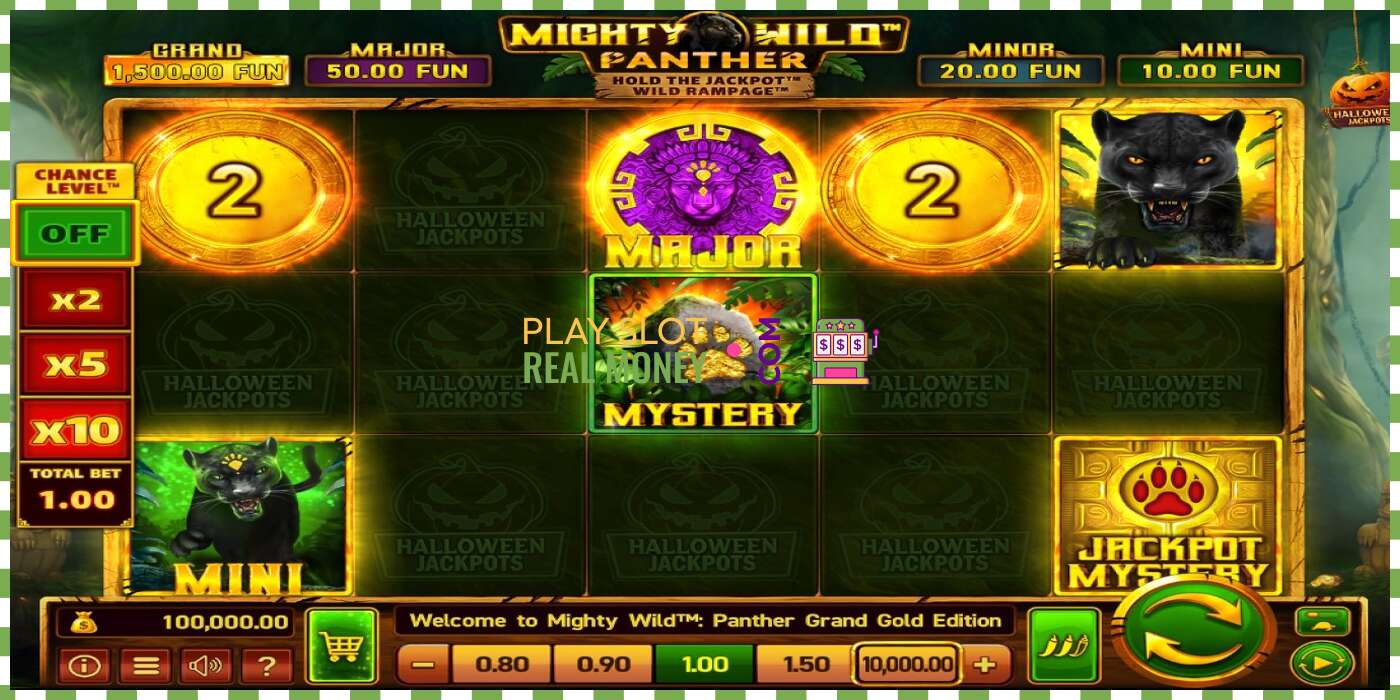 Слот Mighty Wild: Panther Grand Gold Edition Halloween Jackpots на реальные деньги, картинка - 1