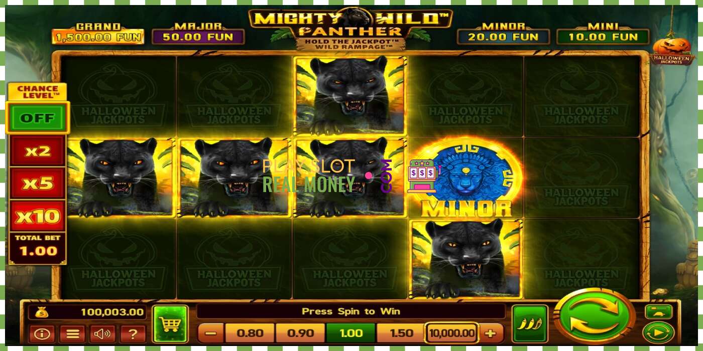 Слот Mighty Wild: Panther Grand Gold Edition Halloween Jackpots на реальные деньги, картинка - 2