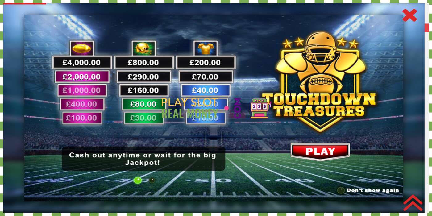 Слот Touchdown Treasures на реальные деньги, картинка - 1