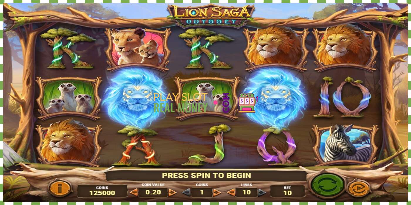 Слот Lion Saga Odyssey на реальные деньги, картинка - 1