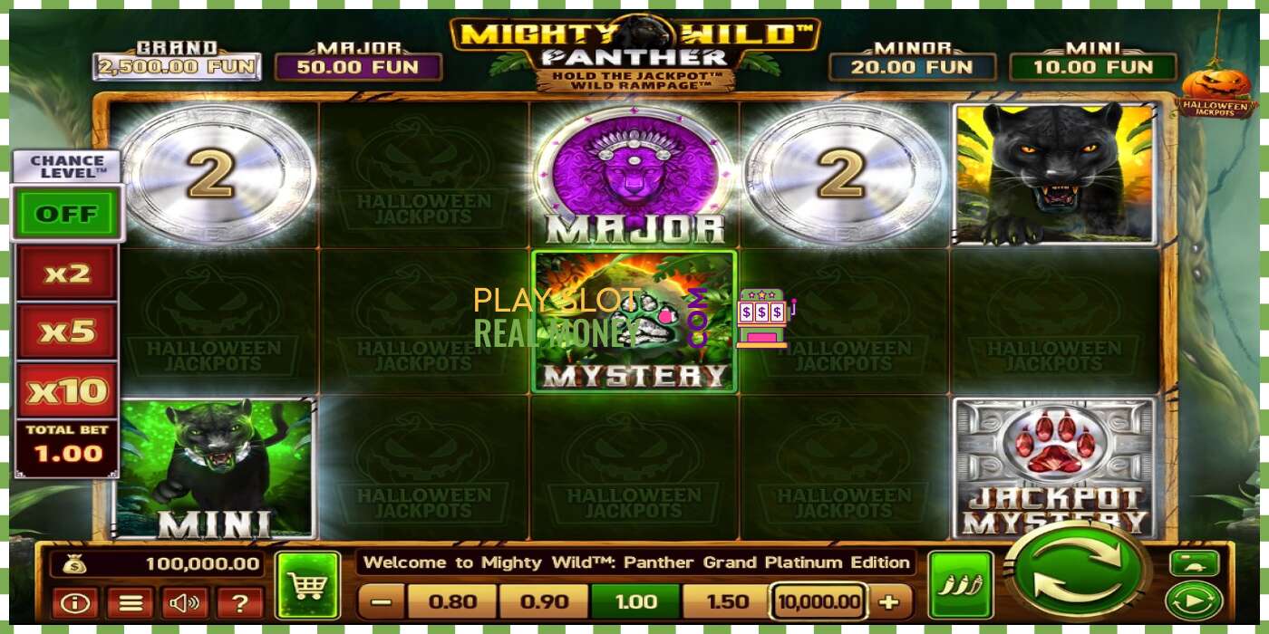 สล็อต Mighty Wild: Panther Grand Platinum Edition Halloween Jackpots เพื่อเงินจริงรูปภาพ - 1