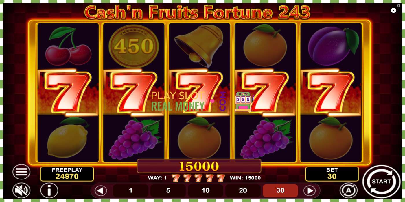 Слот Cashn Fruits Fortune 243 на реальные деньги, картинка - 4