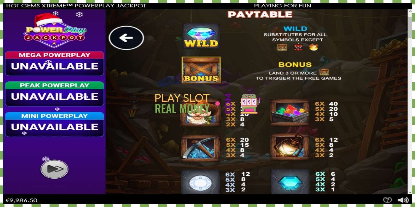 Slot Hot Gems Xtreme PowerPlay Jackpot za skutočné peniaze, obrázok - 4