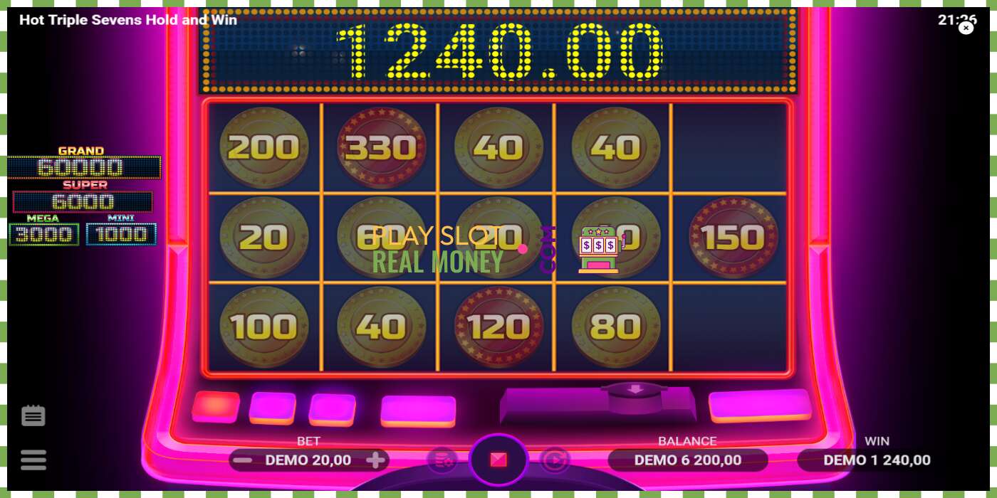 Слот Hot Triple Sevens Hold & Win на реальные деньги, картинка - 4