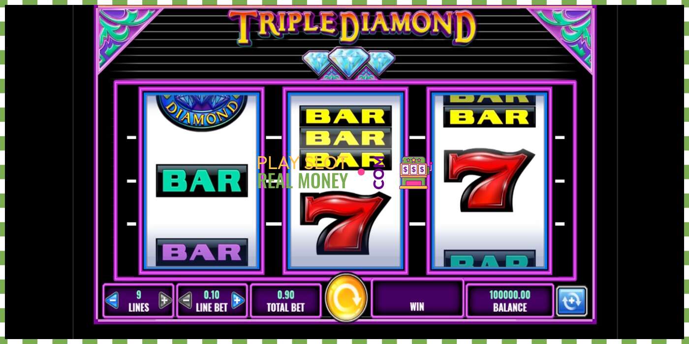 Слот Triple Diamond на реальные деньги, картинка - 1