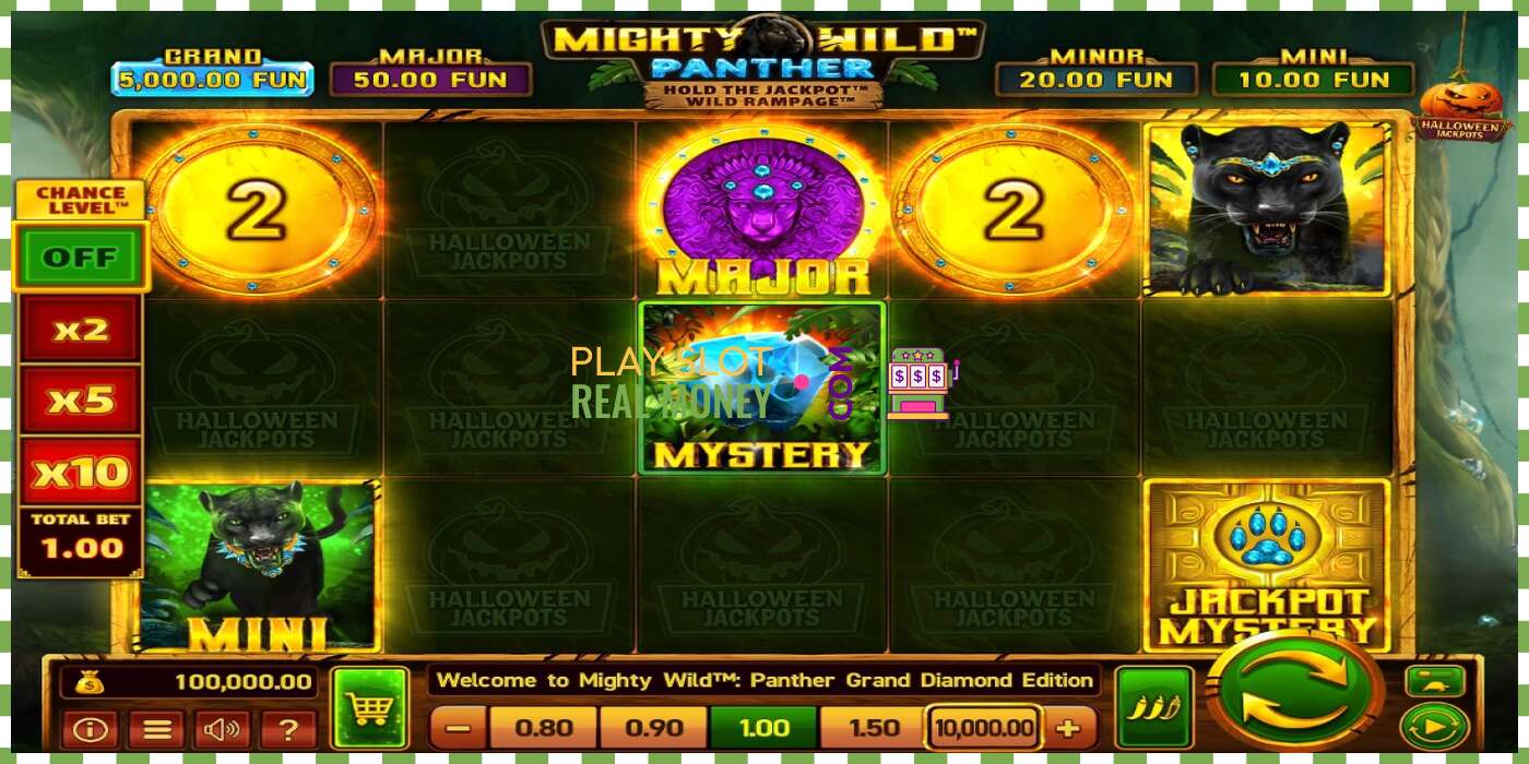 Слот Mighty Wild: Panther Grand Diamond Edition Halloween Jackpots на реальные деньги, картинка - 1