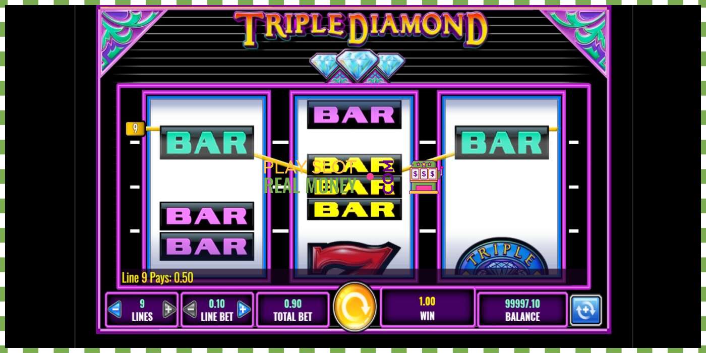 Слот Triple Diamond на реальные деньги, картинка - 2