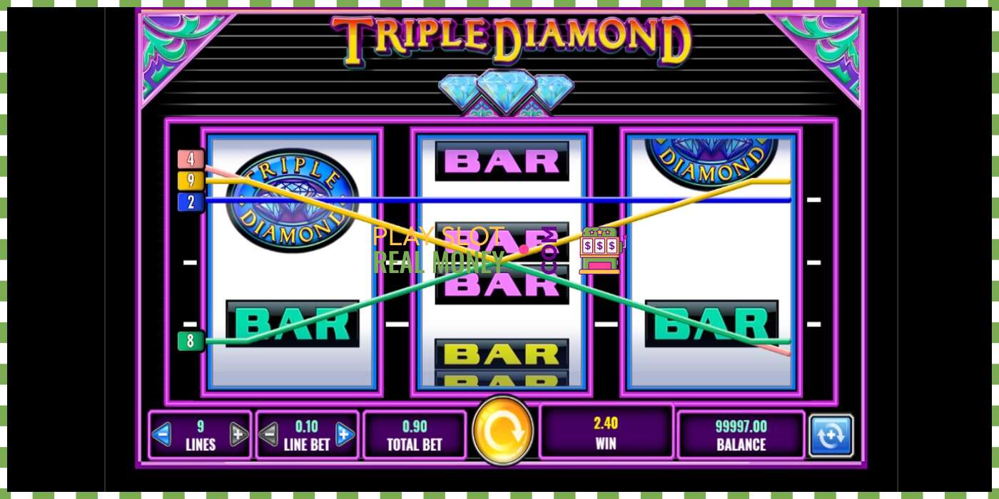 Слот Triple Diamond на реальные деньги, картинка - 3