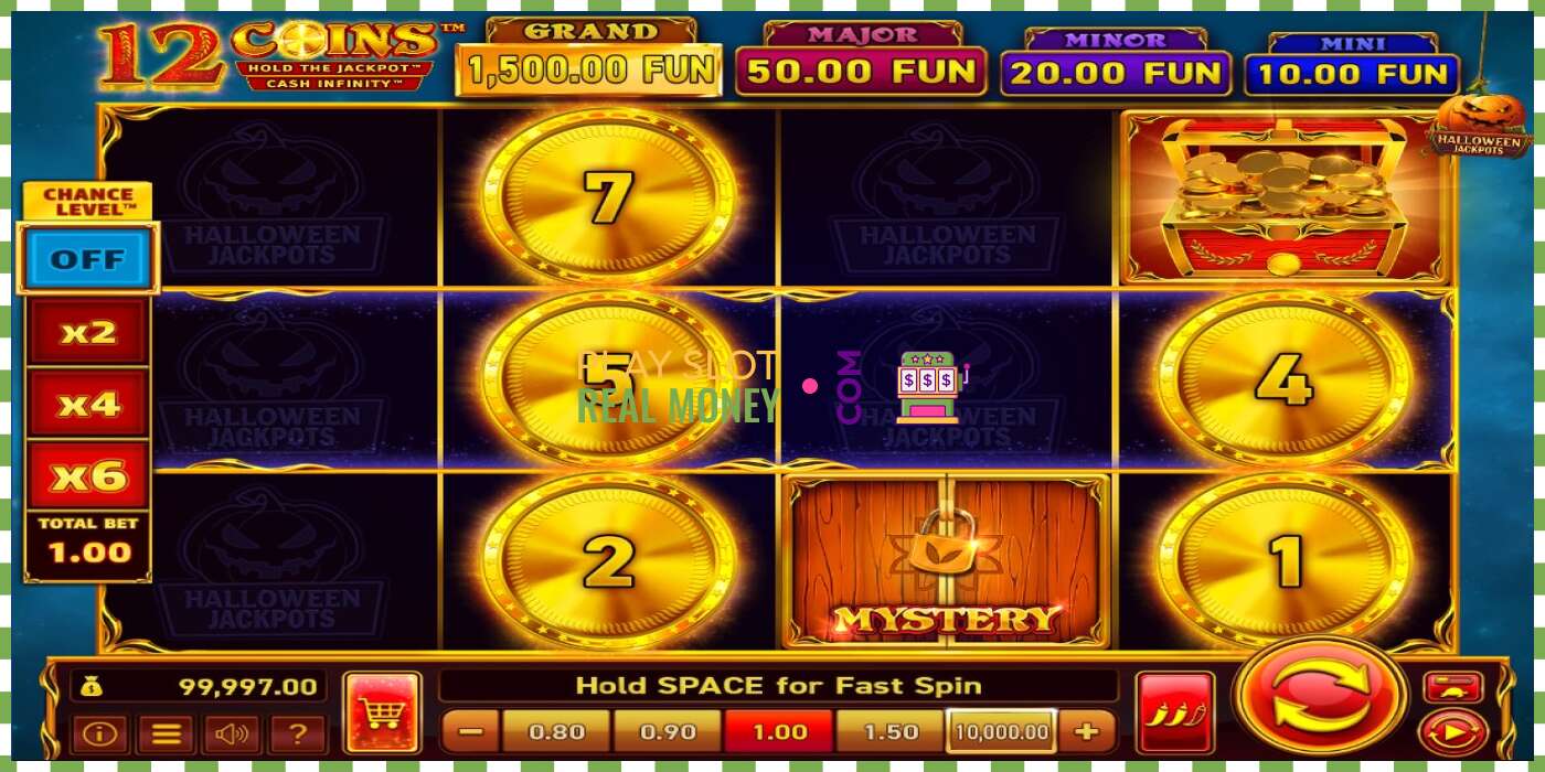 Слот 12 Coins Grand Gold Edition Halloween Jackpots на реальные деньги, картинка - 2