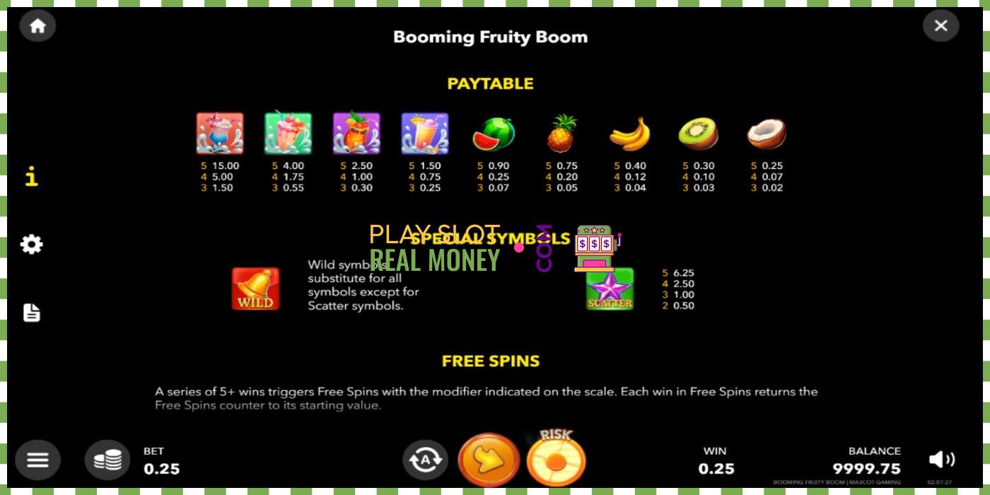 Слот Booming Fruity Boom на реальные деньги, картинка - 5