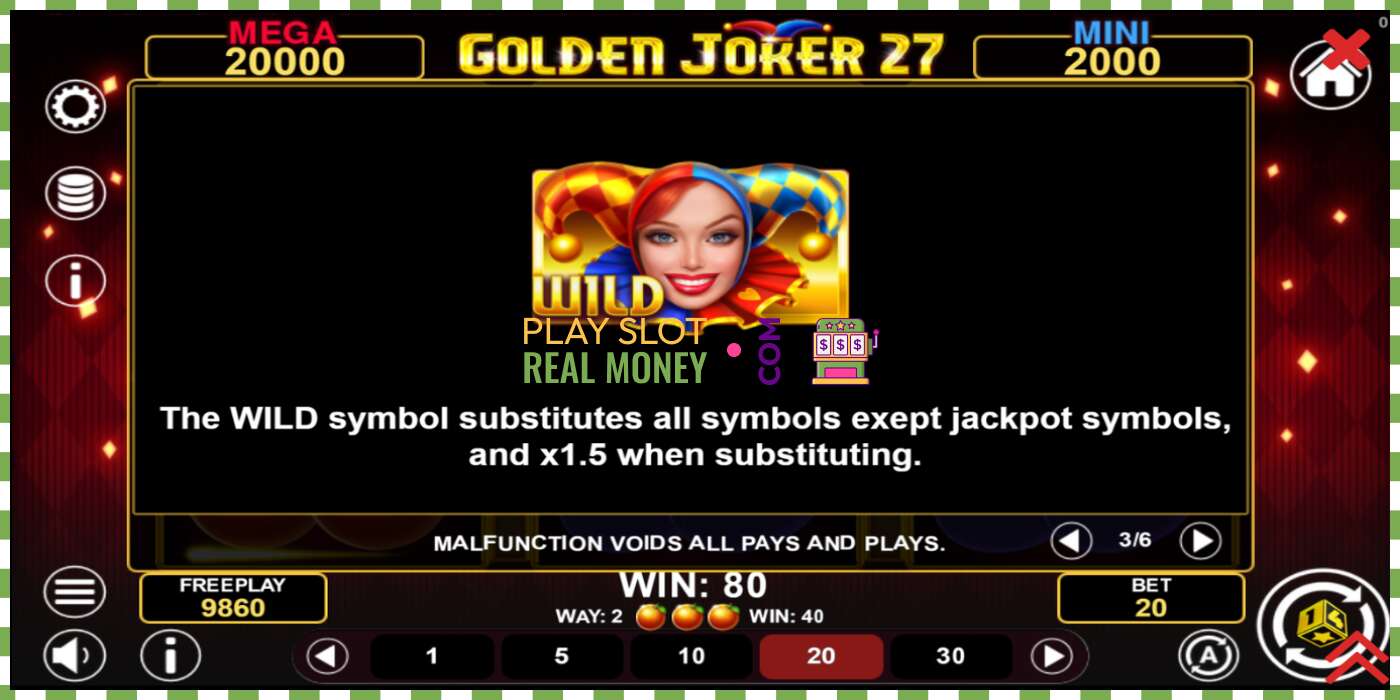 Слот Golden Joker 27 Hold & Win на реальные деньги, картинка - 7