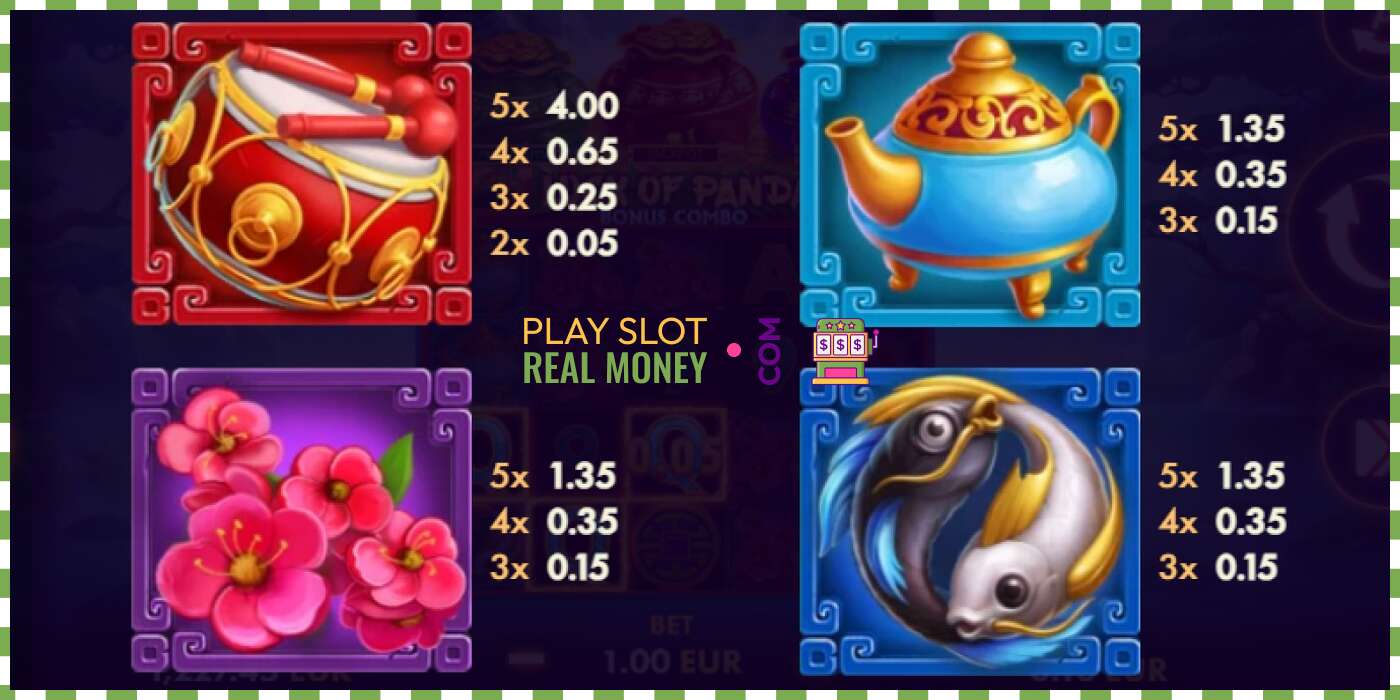 Слот Luck of Panda Bonus Combo за прави новац, слика - 4