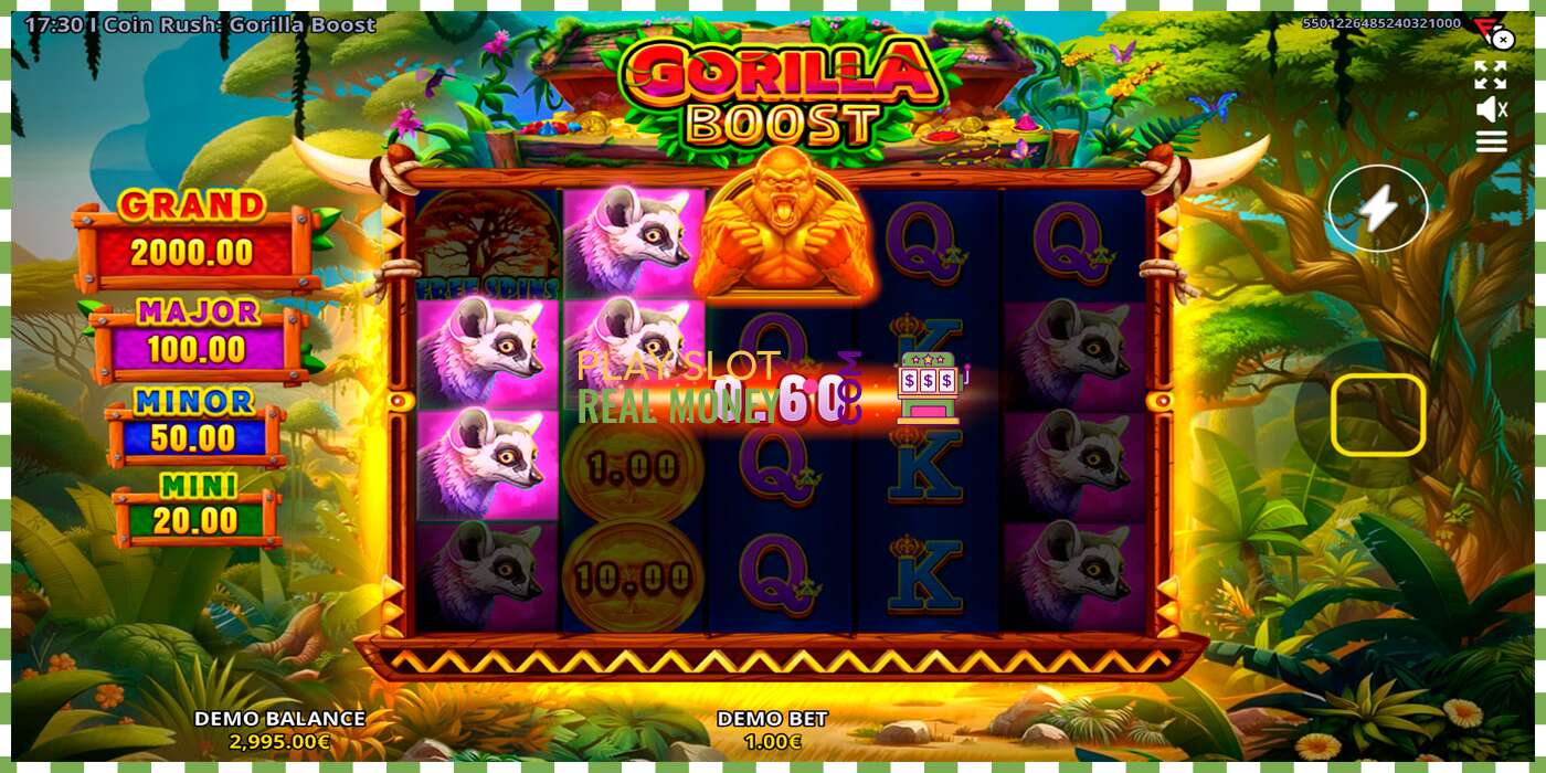 Слот Coin Rush: Gorilla Boost на реальные деньги, картинка - 2