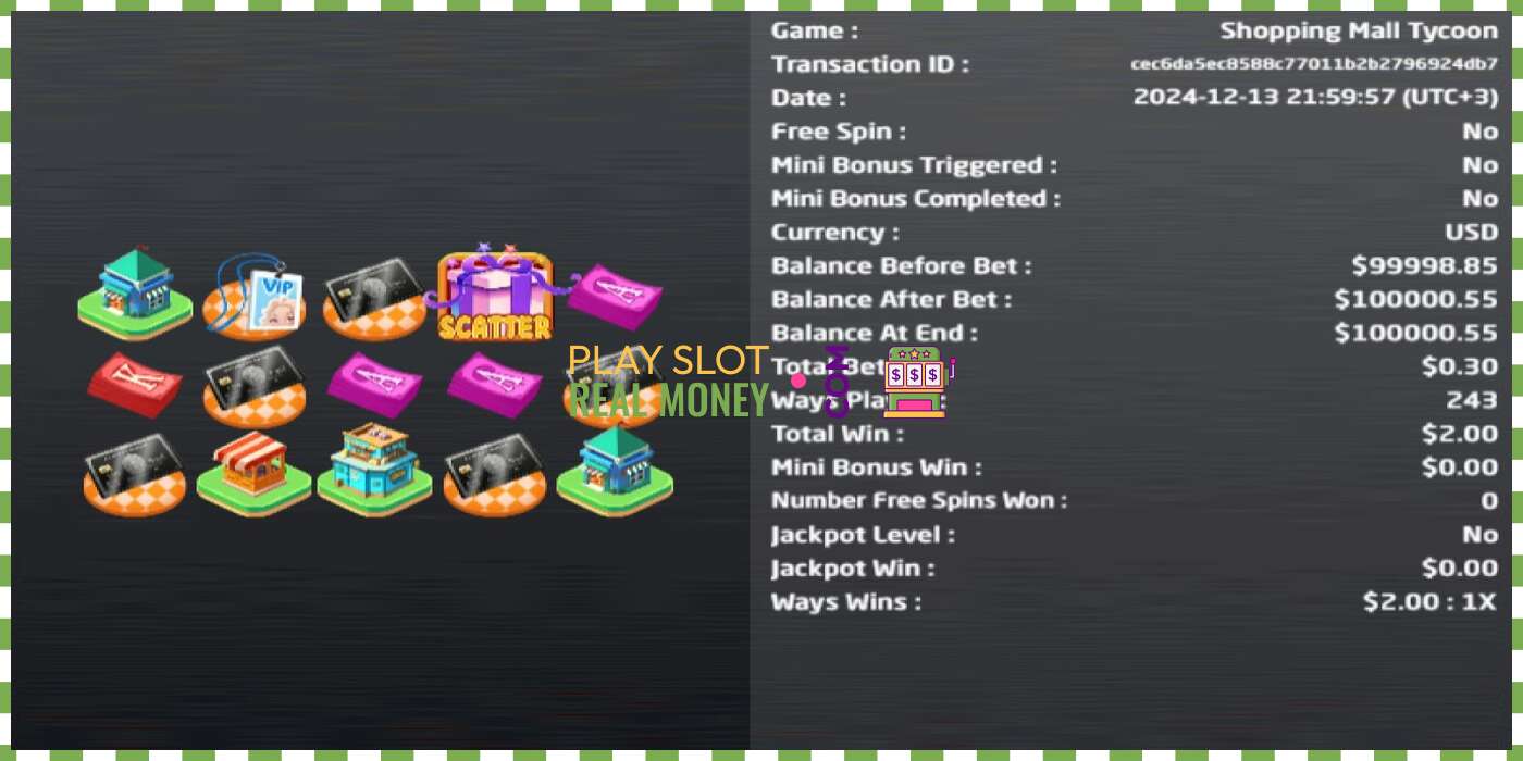 სლოტი Shopping Mall Tycoon რეალურ ფულზე, სურათი - 5