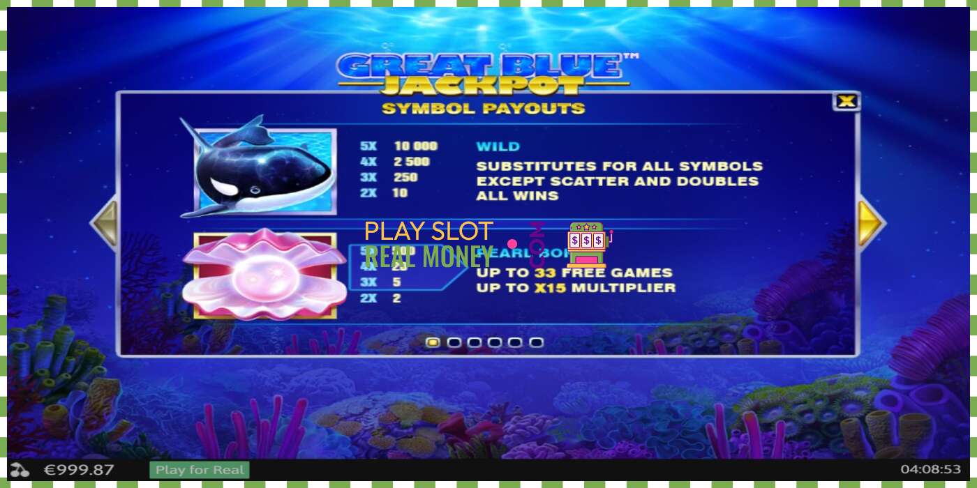 Слот Great Blue Jackpot на реальные деньги, картинка - 4