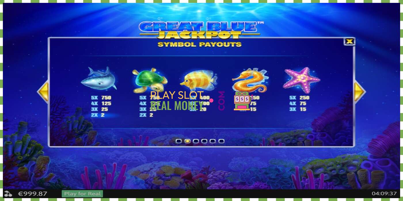 Слот Great Blue Jackpot на реальные деньги, картинка - 5