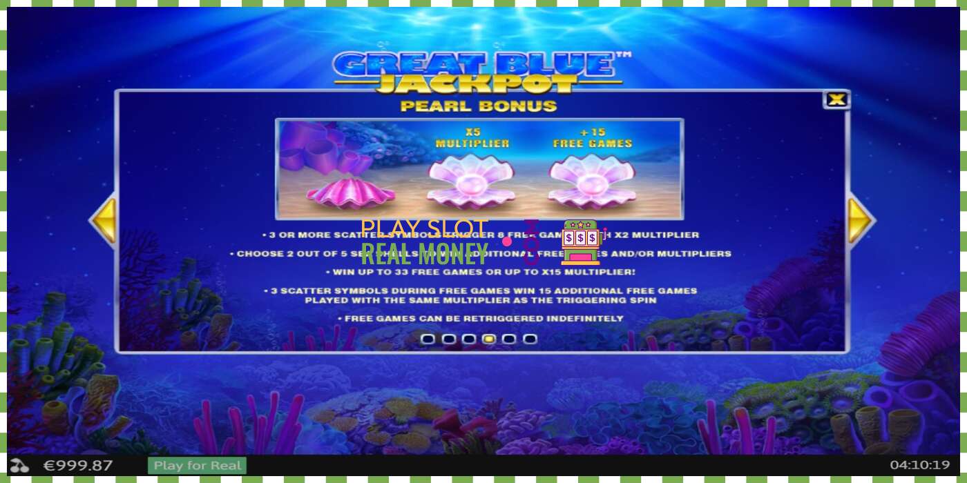 Слот Great Blue Jackpot на реальные деньги, картинка - 6