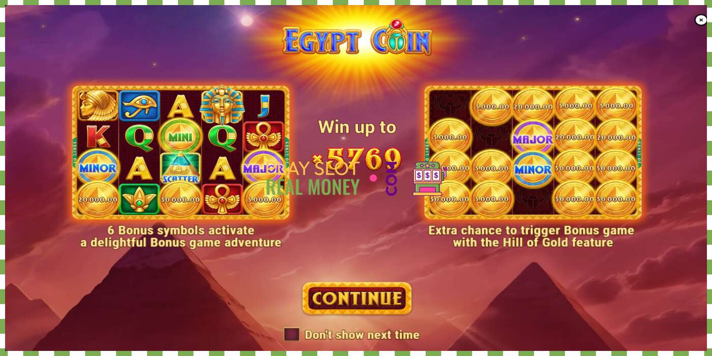 Slots Egypt Coin par īstu naudu, bilde - 1