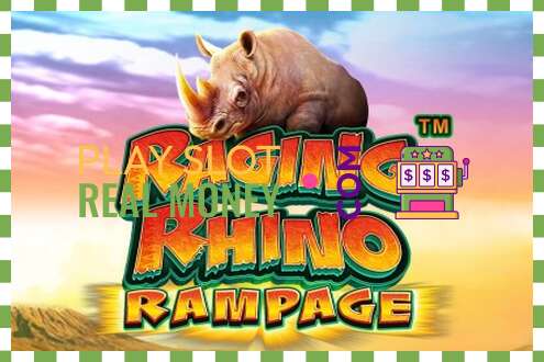 Spår Raging Rhino Rampage för riktiga pengar