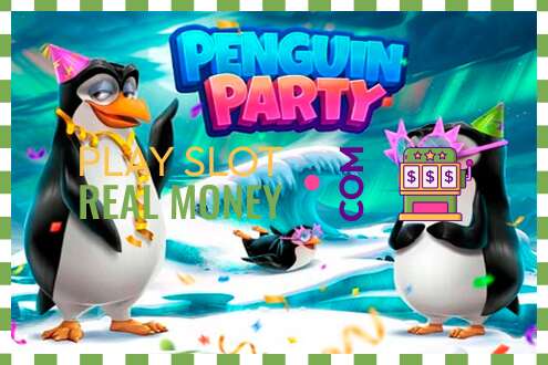 חָרִיץ Penguin Party לכסף אמיתי