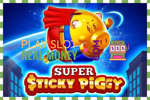 Σχισμή Super Sticky Piggy για πραγματικά χρήματα